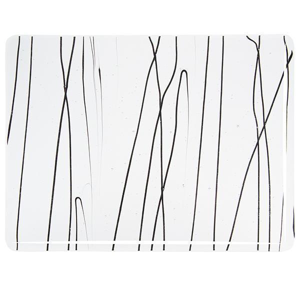 Bullseye Glass 4100-00F Black Streamers on Clear listing