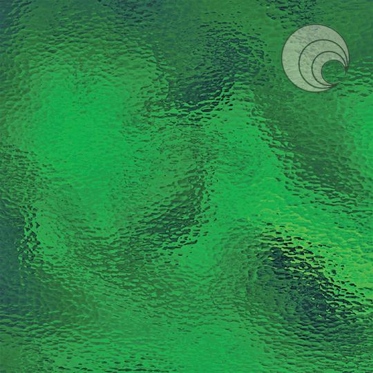 Oceanside Glass 123H-F Medium Green Solid Transparent Hammered listing