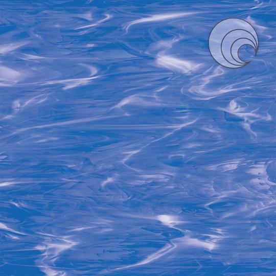 Oceanside Glass 339-2S-F Light Blue/White Wispy listing