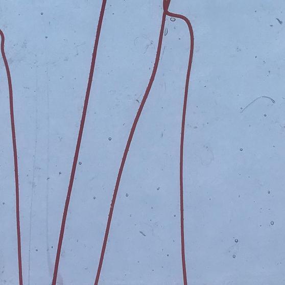 Bullseye Glass 4154-00F Disc Electric Orange Streamers on Clear listing