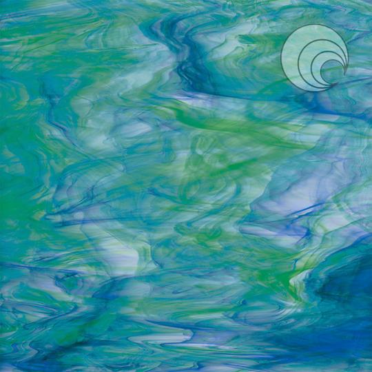 Oceanside Glass 623-7S-F White/Dark Green/Blue listing