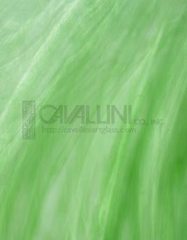 Wissmach Glass WO-191 Medium Green/White Wispy listing