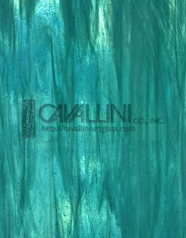 Wissmach Glass WO-250 Aqua/Green/White Wispy listing
