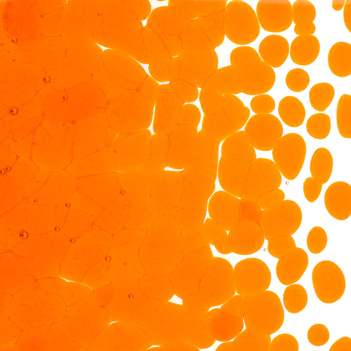 Bullseye Frit 1025 03 Light Orange Striker Transparent Course 1 LB Jar Fusible Bullseye Frit