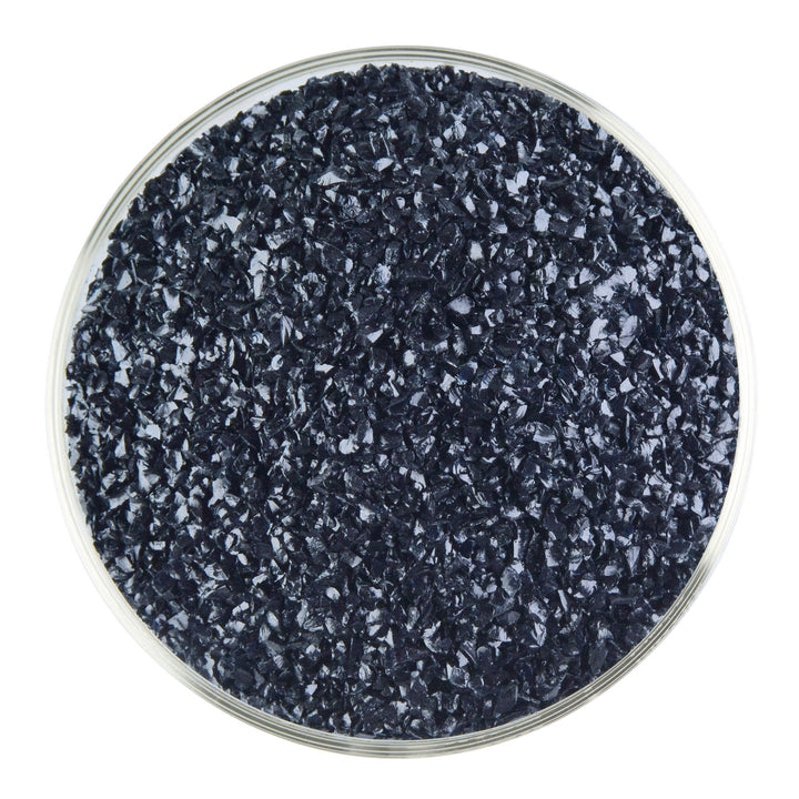 Bullseye Frit 1140 02 Aventurine Blue Transparent Medium 1 LB Jar Fusible Bullseye Frit