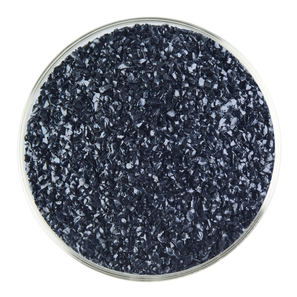 Bullseye Frit 1140 02 Aventurine Blue Transparent Medium 1 LB Jar Fusible Bullseye Frit