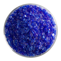Bullseye Frit 1464 03 True Blue Transparent Coarse 1 LB Jar Fusible Bullseye Frit