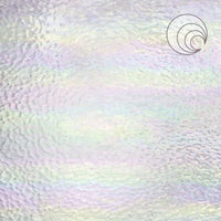 Oceanside Glass 100H-F-IR 24x48 Clear Iridescent Hammered full stock sheet