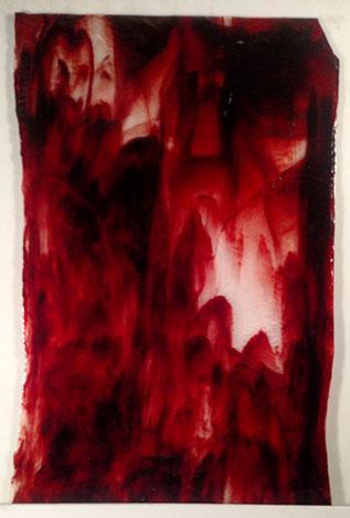 Youghiogheny Glass 1097 SP 12x12 White Ice/Copper Rudy/Bubblegum Pink sixth stock sheet BIN A27