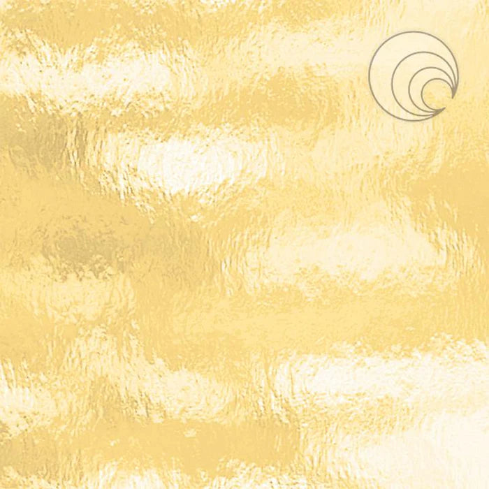 Oceanside Glass 110-2RR-F 12x12 Palest Amber Rough Rolled eighth stock sheet