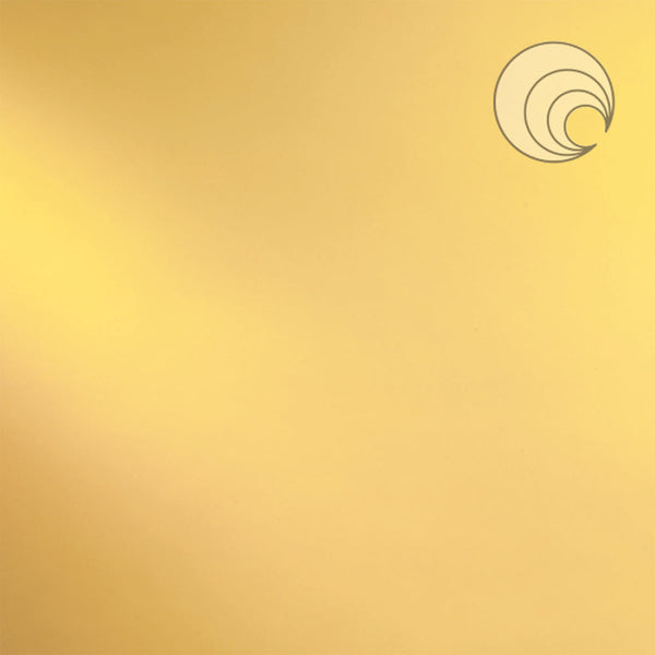 Oceanside Glass 110-2S-F 24x24 Pale Amber Solid Transparent half stock sheet