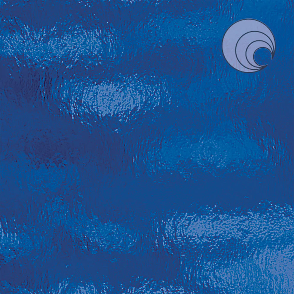 Oceanside Glass 136RR-F 12x12 Dark Blue Rough Rolled eighth stock sheet