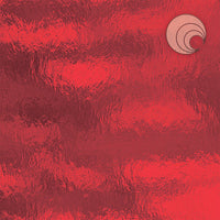 Oceanside Glass 151RR-F 24x48 Cherry Red Rough Rolled full stock sheet