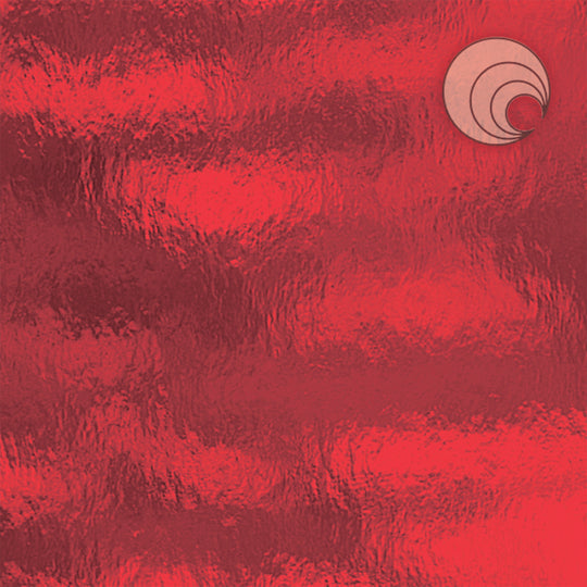 Oceanside Glass 151RR-F 24x48 Cherry Red Rough Rolled full stock sheet