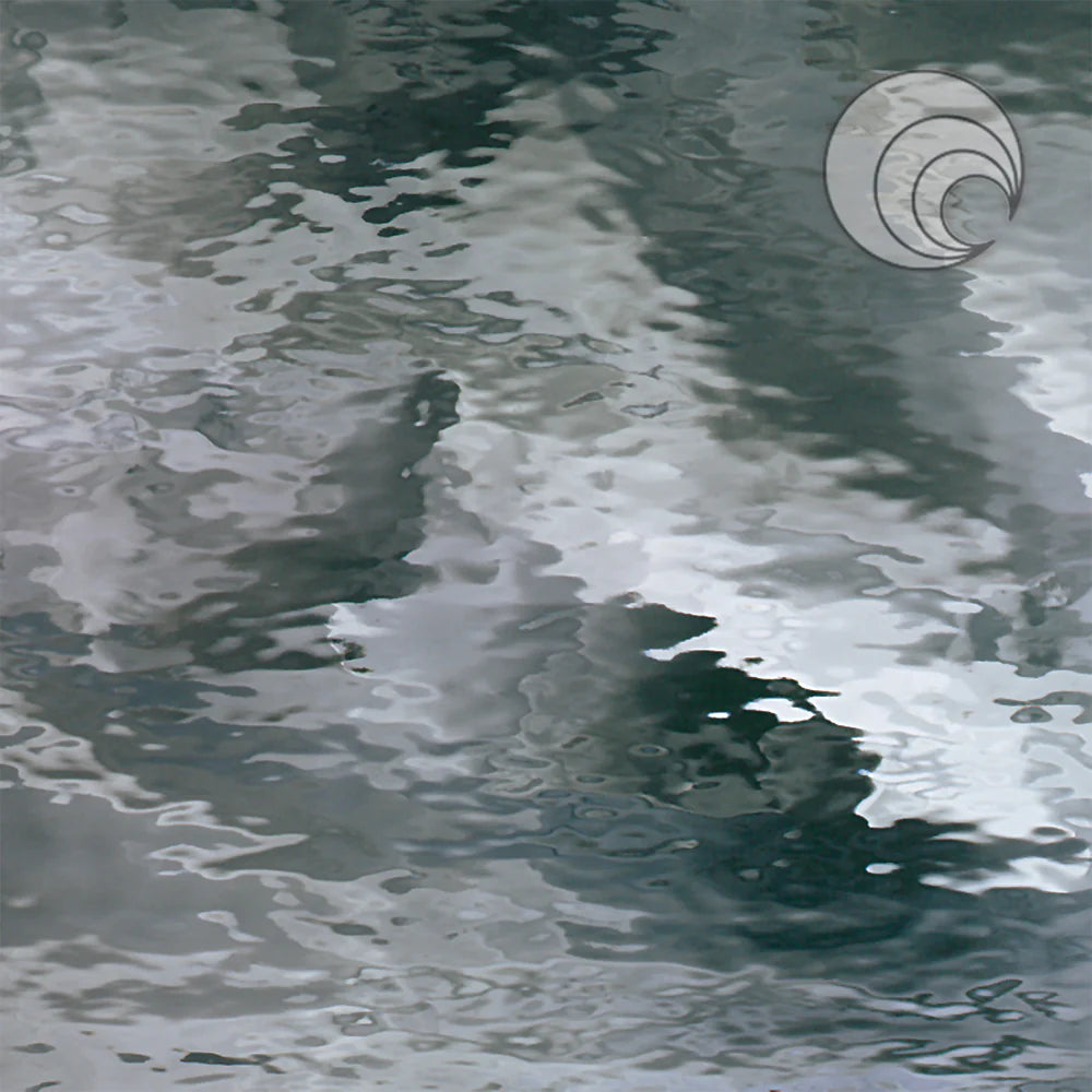 Oceanside Glass 180-8W-F 11x12 Pale Gray Waterglass eighth stock sheet