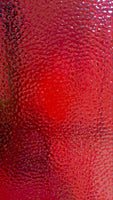 Wissmach Glass 18 H 16x21 Cathedral Red Hammered quarter stock sheet