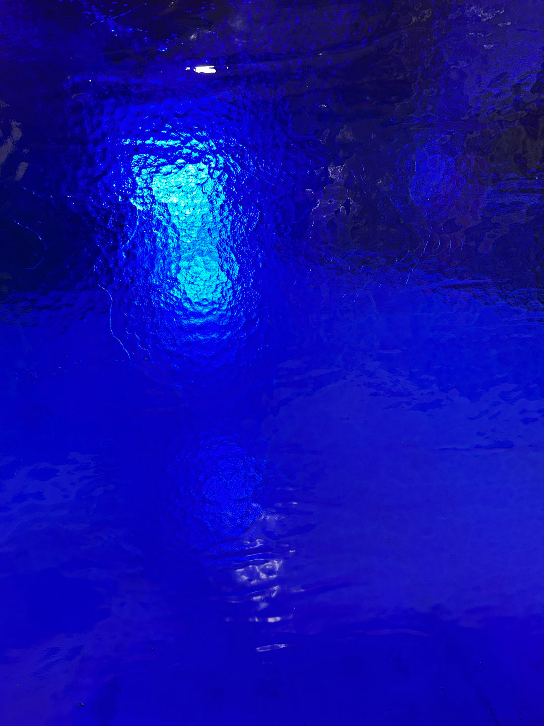 Bullseye Glass 1114-00F 20x17.5 Deep Royal Blue half stock sheet