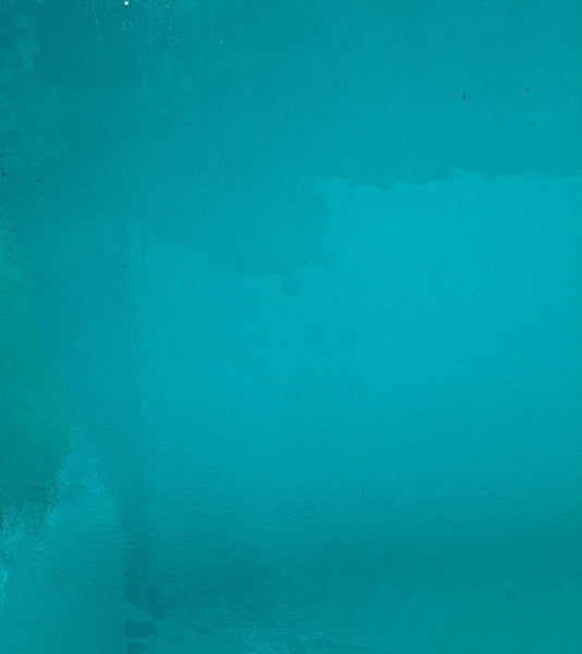 Wissmach Glass 25DR 14x16 Medium Aqua Blue/Green sixth stock sheet