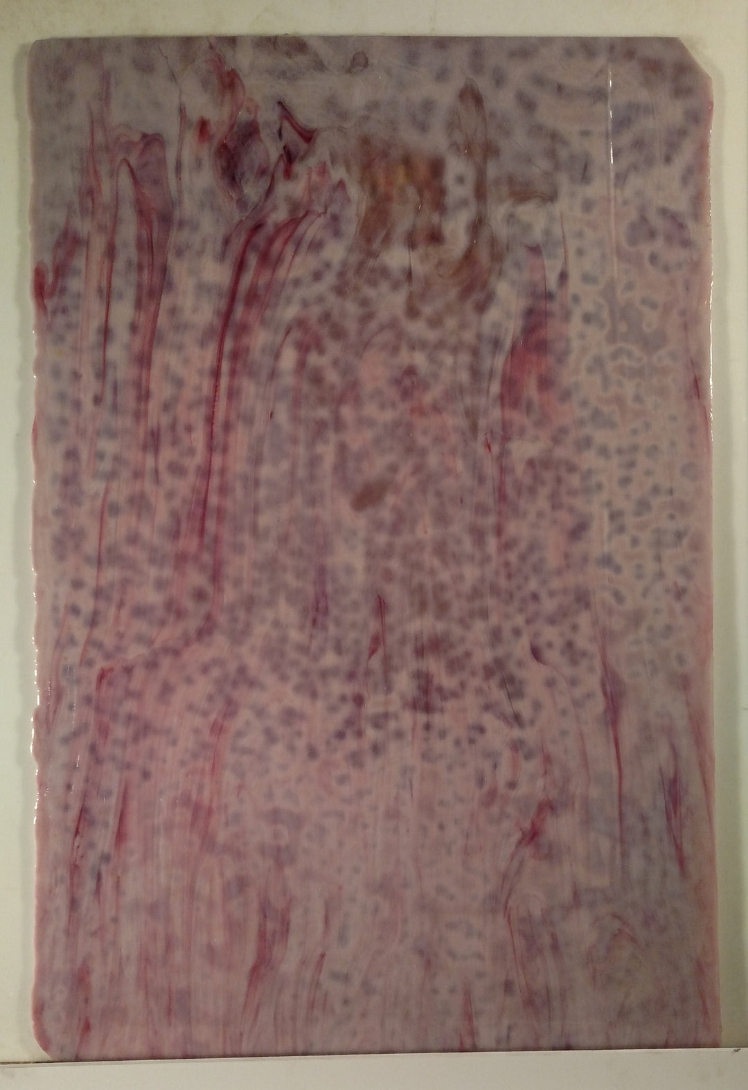 Youghiogheny Glass 3007 RG 12x12 Lavender / Gold Pink sixth stock sheet BIN A31
