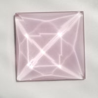 Gems 30mm Square Faceted Jewel Pink