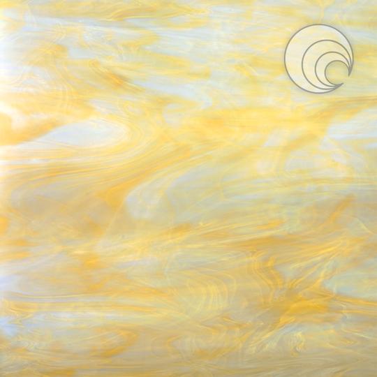 Oceanside Glass 315-02S-F 24x48 White/Pale Amber full stock sheet
