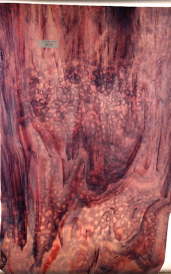 Youghiogheny Glass 3307 RG Lavender with Purple and Gold Pink SQFT Listing