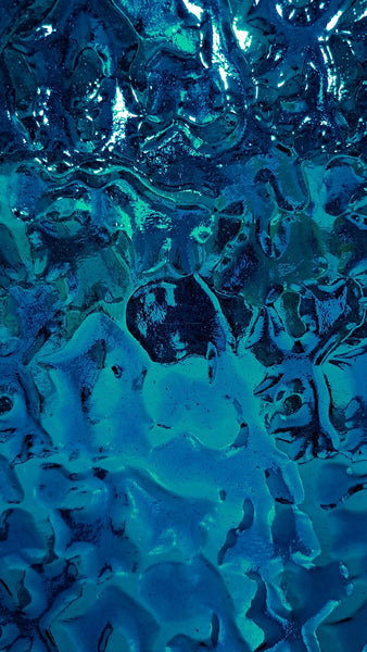 Wissmach Glass 342 Flemish 16x21 Cathedral Medium Turquoise quarter stock sheet