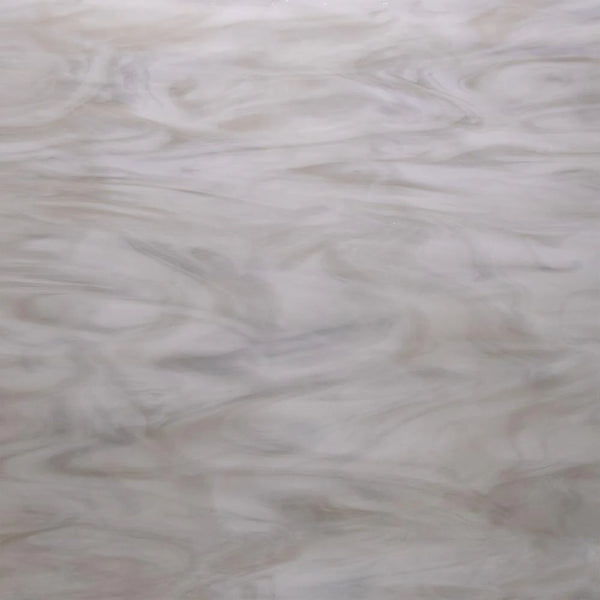 Oceanside Glass 385-1S-F 24x24 White/Gray (Rain Cloud) half stock sheet