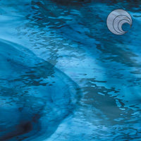 Oceanside Glass 433-1W-F 22x48 Deep Steel/Sky Blue Waterglass full stock sheet