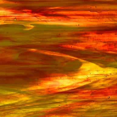 Wissmach Glass 445 L 14x16 Opal Yellow/Green/Red/ Light Opal/and or Crystal sixth stock sheet
