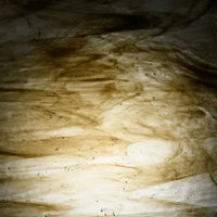 Wissmach Glass 503 LL 14x16 Opalescent and/or Crystal/Dark Grey/ Brown Streaky sixth stock sheet