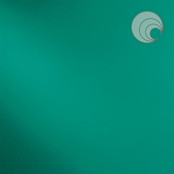 Oceanside Glass 523-2S-F 24x48 Teal Green Solid Transparent full stock sheet