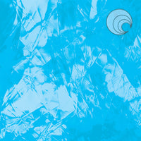 Oceanside Glass 533-1A-F 12x12 Sky Blue Artique eighth stock sheet
