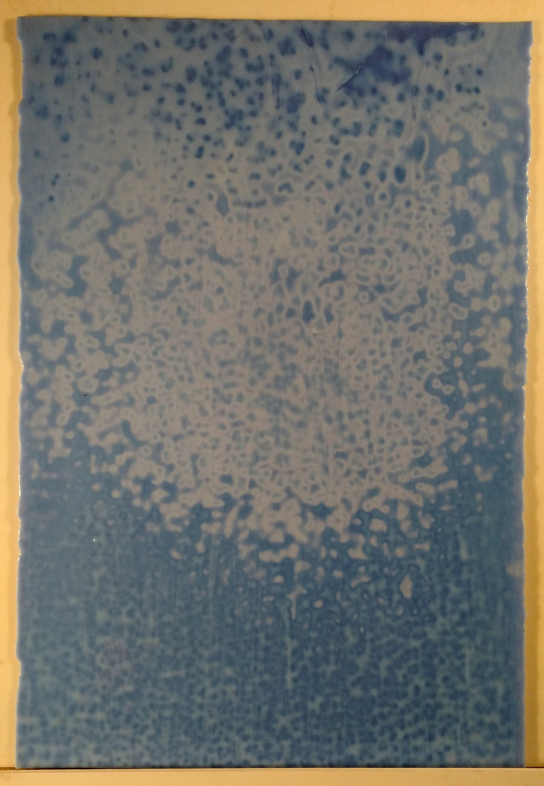 Youghiogheny Glass 6010 HS 12x12 Pale Blue Opal High Strike sixth stock sheet BIN A30