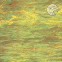 Oceanside Glass 621-7S-F 24x48 Amber; Green/White full stock sheet
