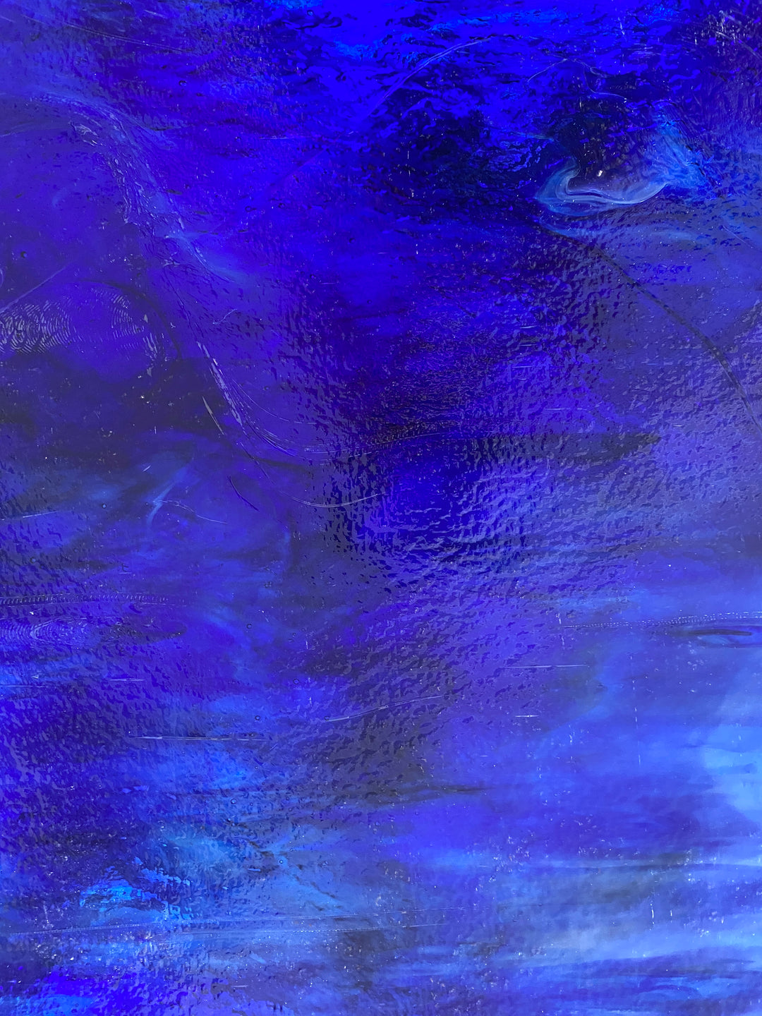 Youghiogheny Glass URO-U-65-542 Cobalt, violet, white, sky blue, deep purple granite texture SQFT Listing