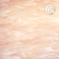 Oceanside Glass 891-81S-F 12x12 Pink Champagne Wispy eighth stock sheet