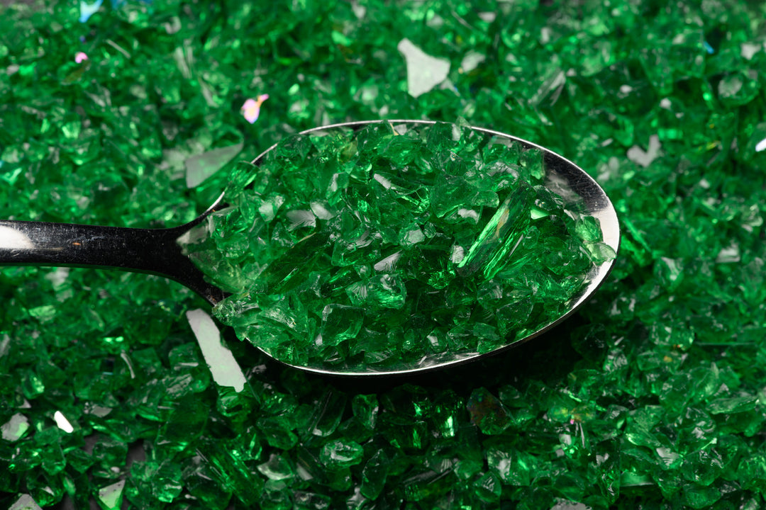 Wissmach Frit 96-17 Garden Green Translucent Coarse 1lb Coefficient 96 For Fusing