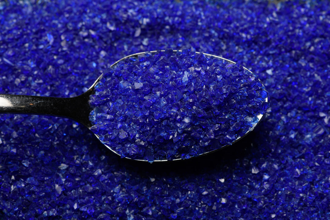 Wissmach Frit 96-20 Midnight Blue Translucent Medium 1lb Coefficient 96 For Fusing