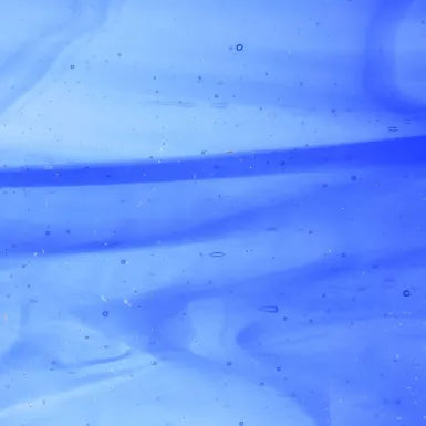 Wissmach Glass 96-30 32x21 Midnight Blue Transparent/Crystal Fusible half stock sheet