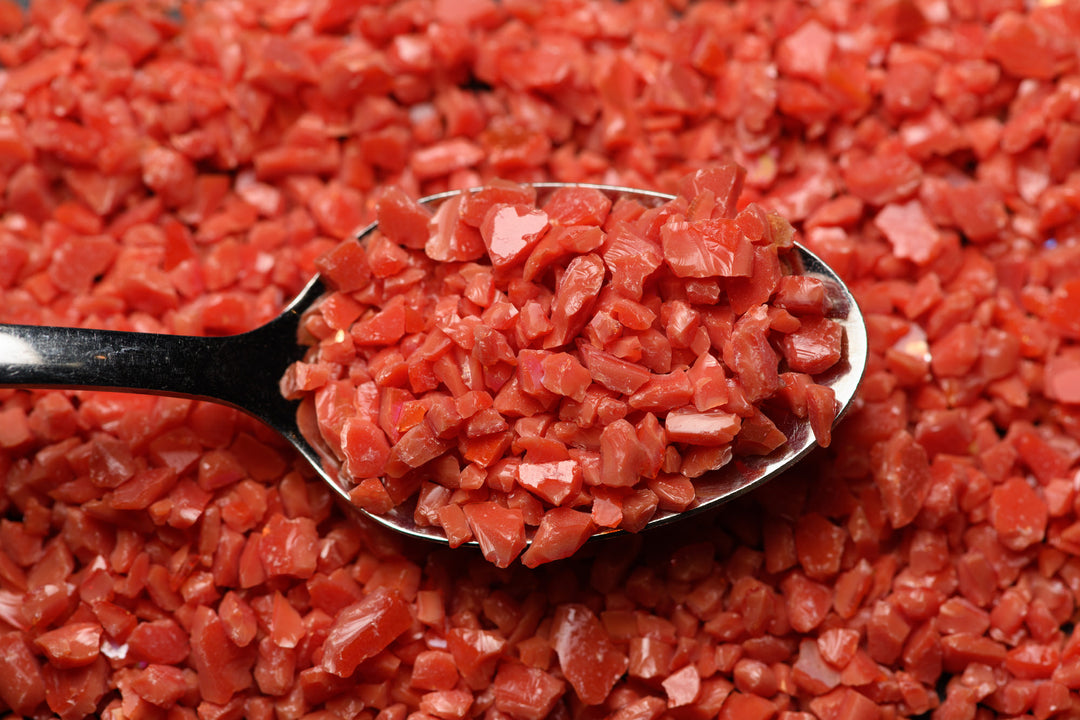 Wissmach Frit 96-40 Orange Red Coarse 4lb Coefficient 96 For Fusing