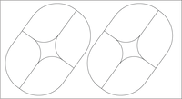 Basic Pattern 2 Stained Glass Pattern - Adhesive Backed Vinyl Cutout No Other Disounts