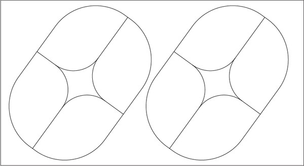 Basic Pattern 2 Stained Glass Pattern - Adhesive Backed Vinyl Cutout No Other Disounts