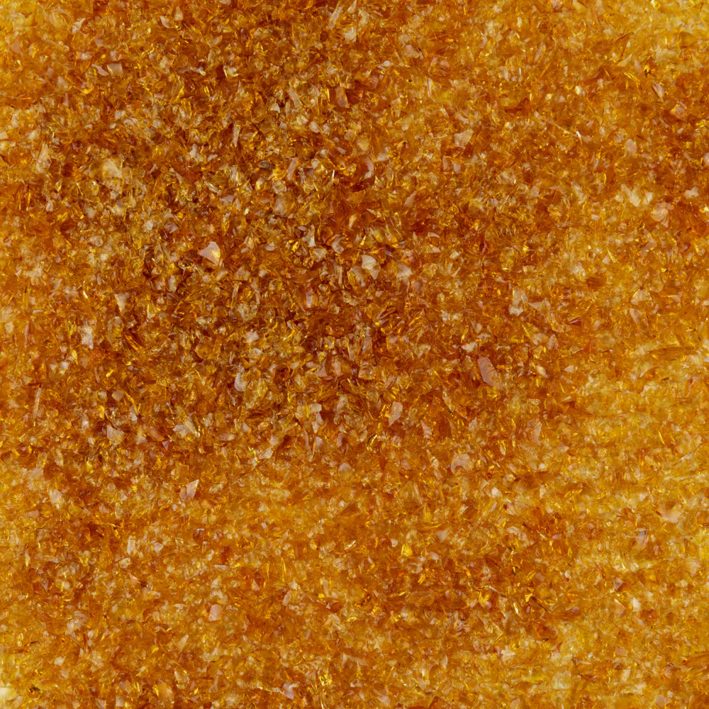 Oceanside Frit Medium Medium Amber Transparent (COE 96) 8.5 oz jar F3-1108-F-8