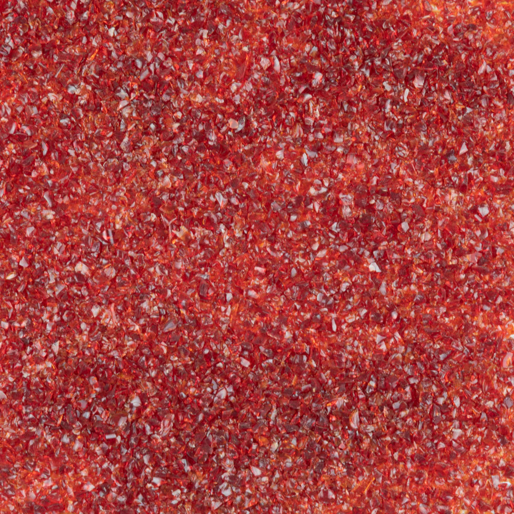 Oceanside Frit Medium Cherry Red Transparent (COE 96) 8.5 oz jar F3-151-F-8