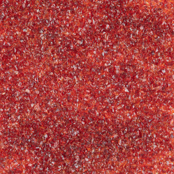 Oceanside Frit Medium Cherry Red Transparent (COE 96) 8.5 oz jar F3-151-F-8