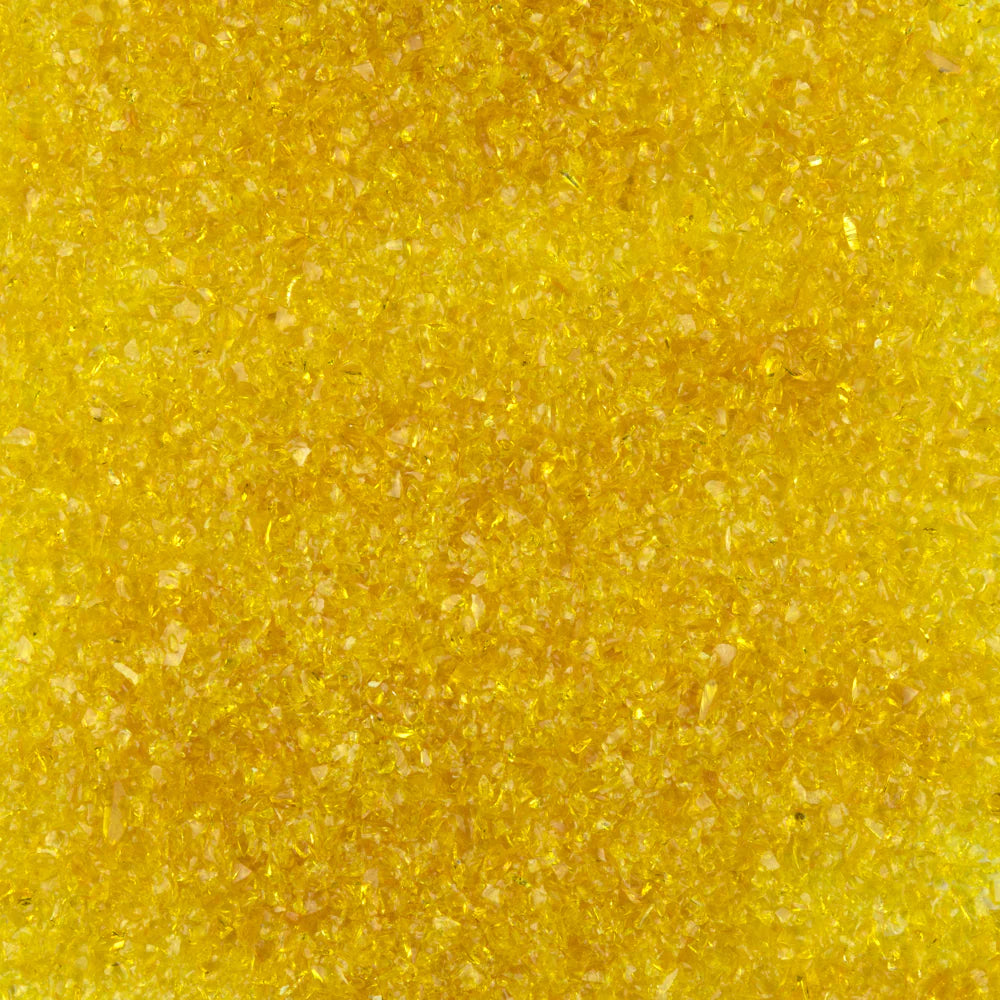 Oceanside Frit Medium Yellow Transparent (COE 96) 8.5 oz jar F3-161-F-8