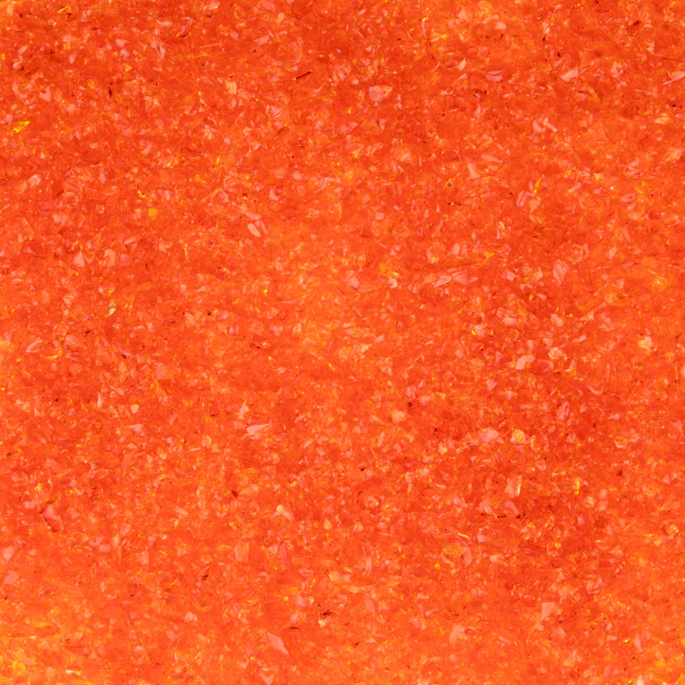 Oceanside Frit Medium Orange Transparent (COE 96) 8.5 oz jar F3-171-F-8