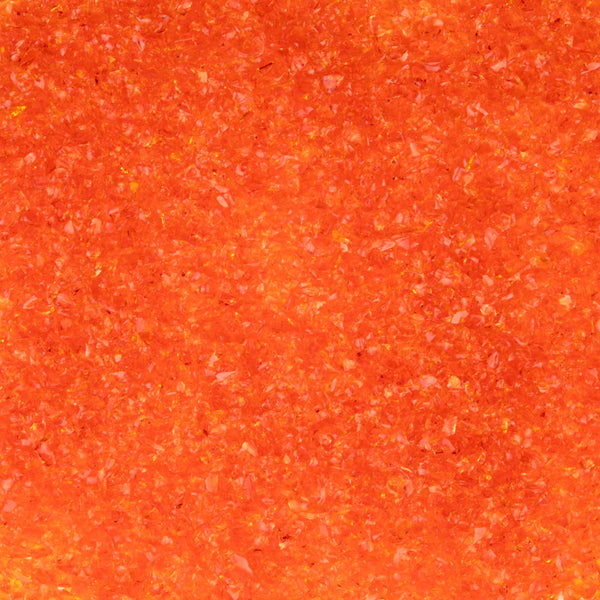 Oceanside Frit Medium Orange Transparent (COE 96) 8.5 oz jar F3-171-F-8