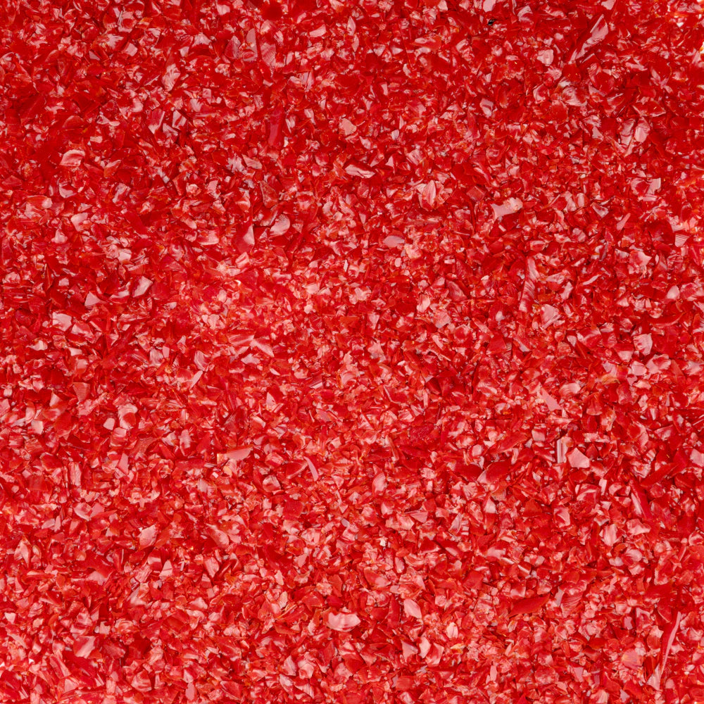 Oceanside Frit Medium Red Opal (COE 96) 8.5 oz jar F3-2502-F-8